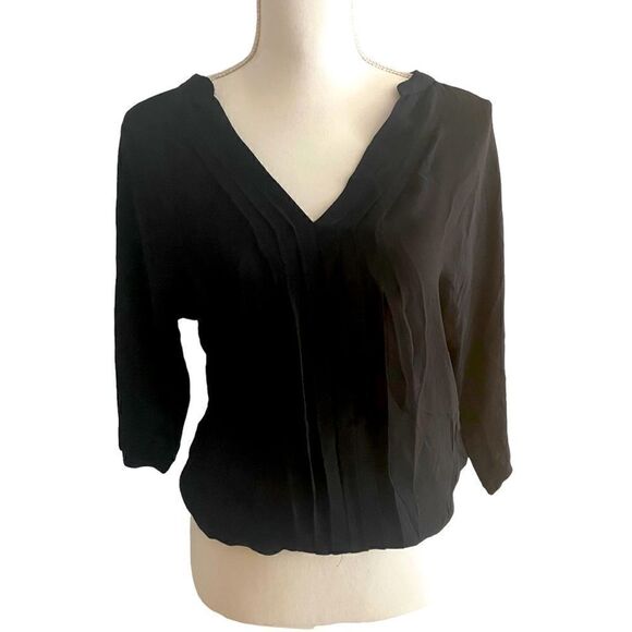 Joie Black Silk Blouse Size XS Oversized - Picture 1 of 7